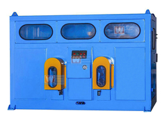 La doppia bobina automatica prende la macchina per la macchina di trafilatura dell'alluminio del filo di rame